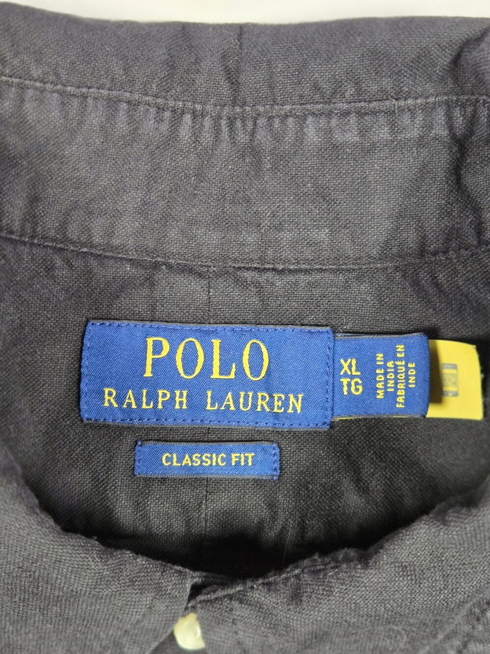 Polo Ralph Lauren Black Short Sleeve Button Down Shirt Classic Fit XL Red Pony - Picture 5 of 8